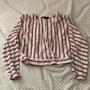 Drapey Bershka crop top